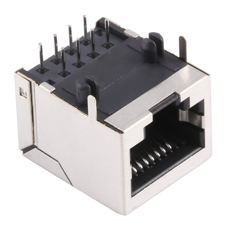 50 PCS RJ45 Shell Housing 18mm Connector without LED Light, No Shrapnel, H Type