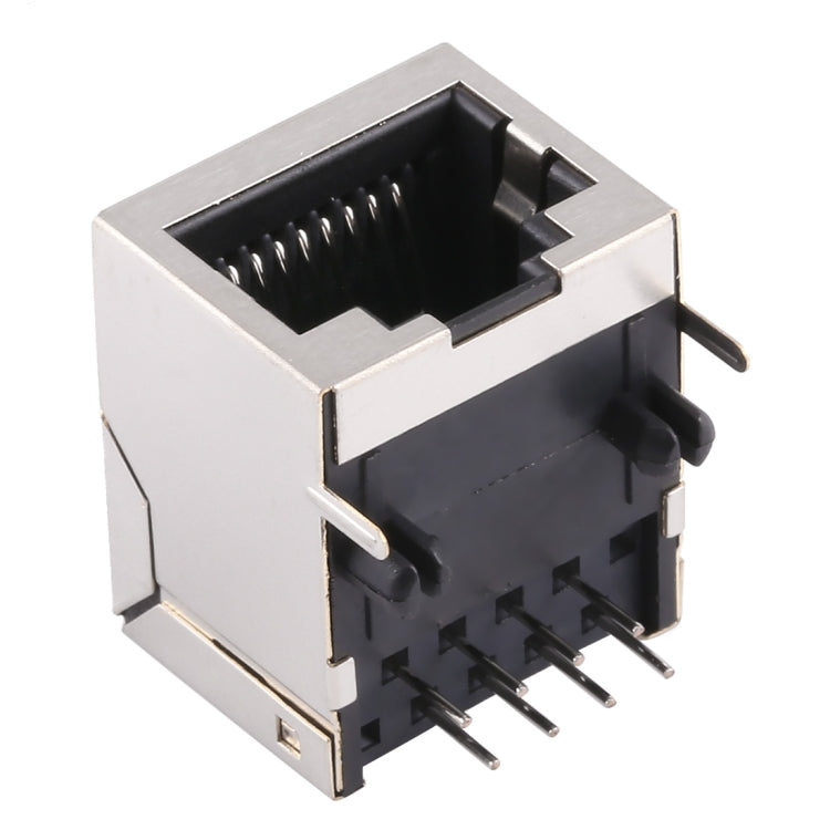 50 PCS RJ45 Shell Housing 18mm Connector without LED Light, No Shrapnel, H Type