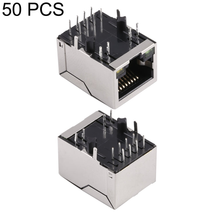 50 PCS RJ45 Network Port Single-port Band Filter 100 Megabytes (911105A), H Type