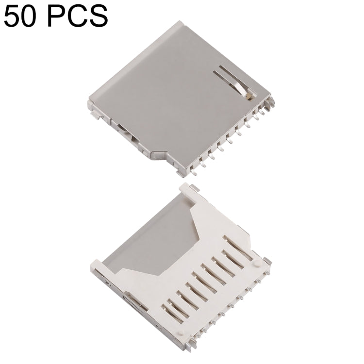 50 PCS Long Design SD Booth Memory Card Sets Socket SD Card Connector