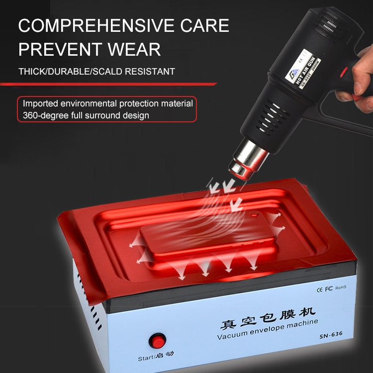 Vacuum Coating Machine Vacuum Envelope Machine DIY Back Cover Film Repair Tool (With Hot Air Gun) for Smart Phones
