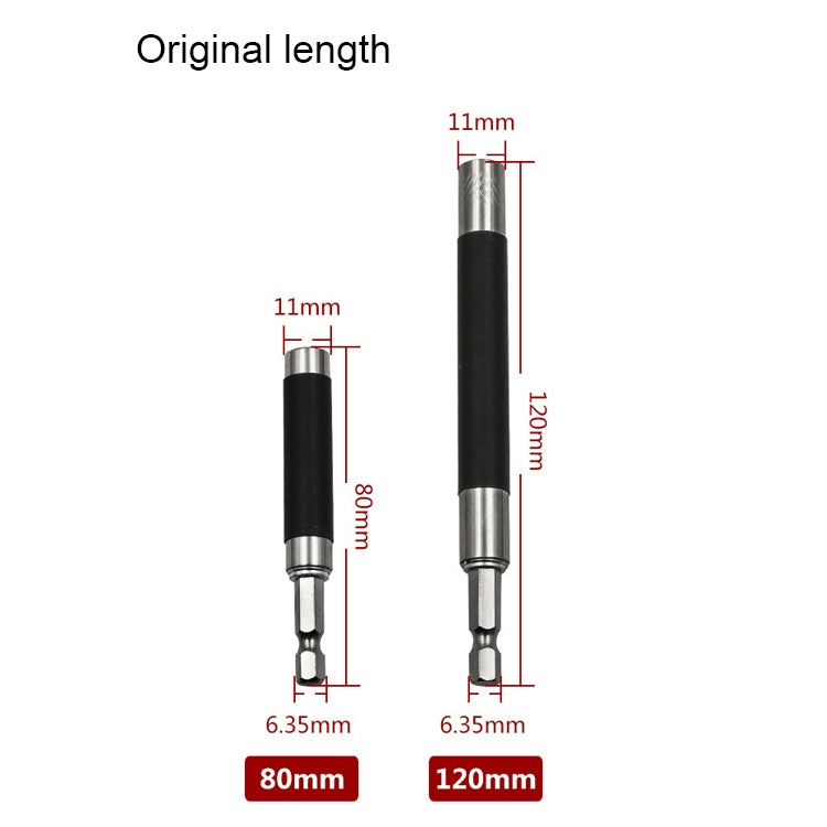 2 in 1 Telescopic Hexagonal Handle Lengthened Connecting Rod Guide Rod, Length: 80/120mm