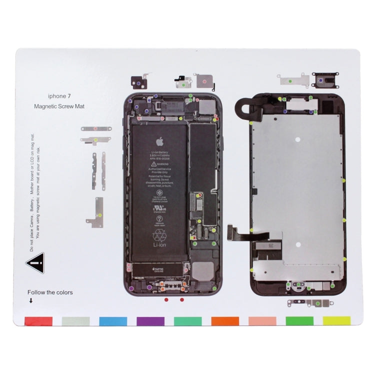 10 in 1 Magnetic Screws Mats for iPhone 7 Plus / iPhone 7 / iPhone 6s Plus iPhone 6s / iPhone 6 Plus / iPhone 6 / iPhone 5s / iPhone 5 / iPhone 4s / iPhone 4