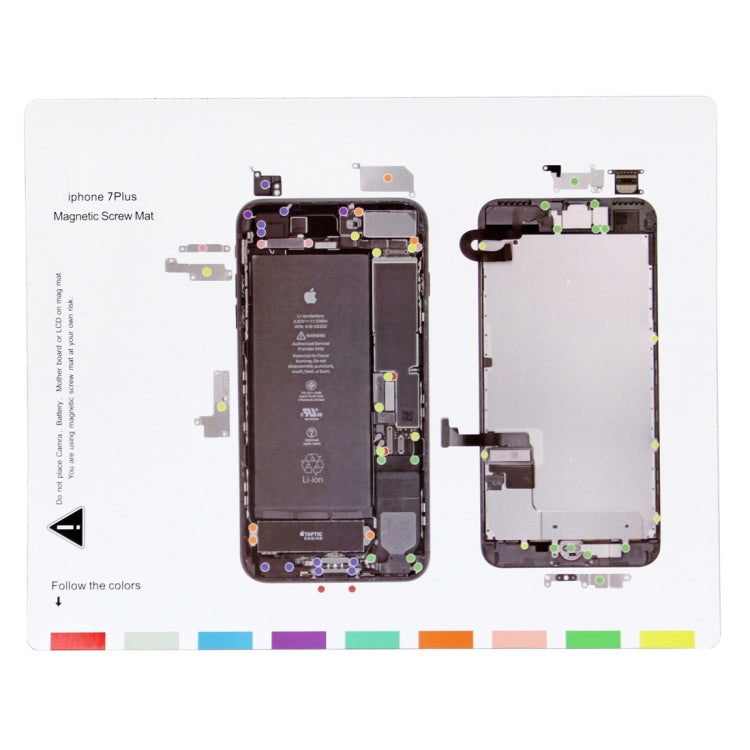 10 in 1 Magnetic Screws Mats for iPhone 7 Plus / iPhone 7 / iPhone 6s Plus iPhone 6s / iPhone 6 Plus / iPhone 6 / iPhone 5s / iPhone 5 / iPhone 4s / iPhone 4