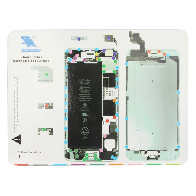 10 in 1 Magnetic Screws Mats for iPhone 7 Plus / iPhone 7 / iPhone 6s Plus iPhone 6s / iPhone 6 Plus / iPhone 6 / iPhone 5s / iPhone 5 / iPhone 4s / iPhone 4