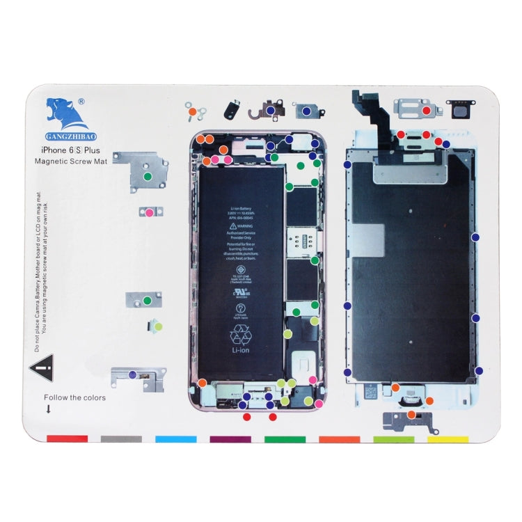 10 in 1 Magnetic Screws Mats for iPhone 7 Plus / iPhone 7 / iPhone 6s Plus iPhone 6s / iPhone 6 Plus / iPhone 6 / iPhone 5s / iPhone 5 / iPhone 4s / iPhone 4