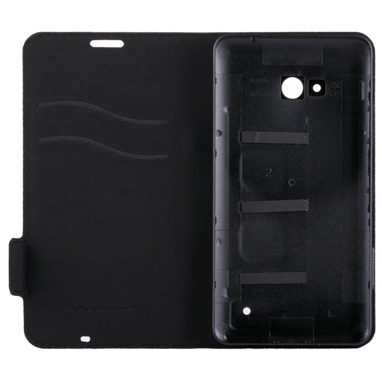 Horizontal Flip Leather Case with Card Slot + Back Cover For Microsoft Lumia 640
