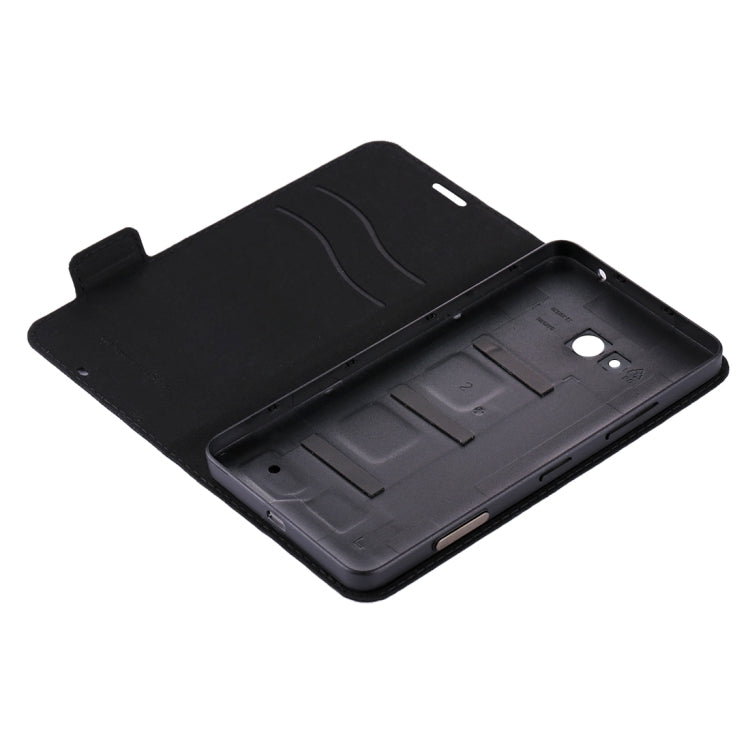 Horizontal Flip Leather Case with Card Slot + Back Cover For Microsoft Lumia 640