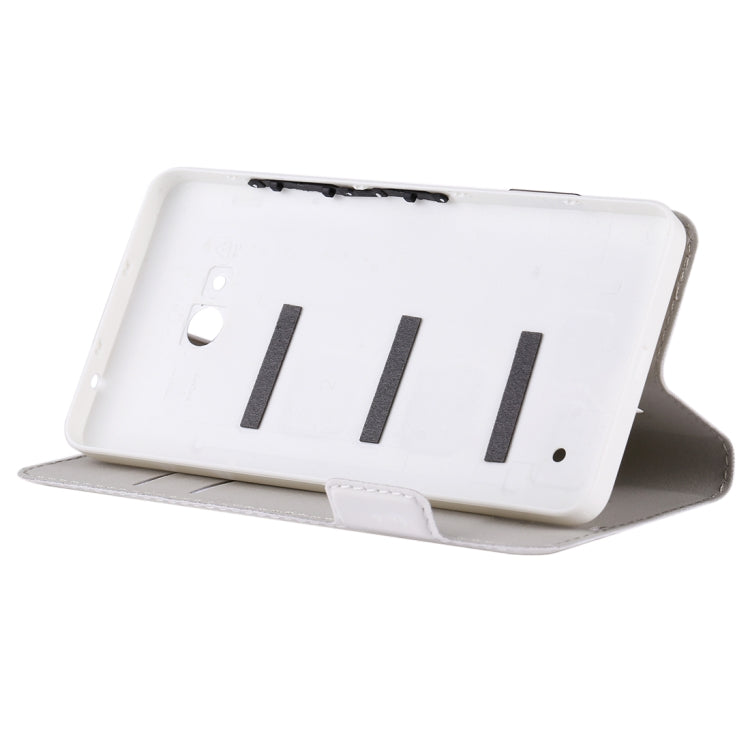 Horizontal Flip Leather Case with Card Slot + Back Cover For Microsoft Lumia 640