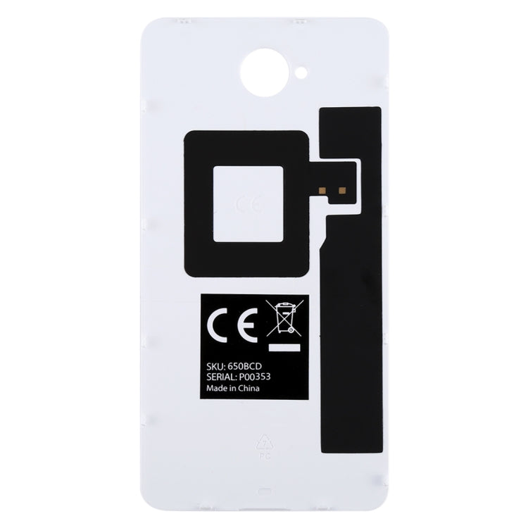 For Microsoft Lumia 650 Colorful PC Material Battery Back Cover with NFC Sticker