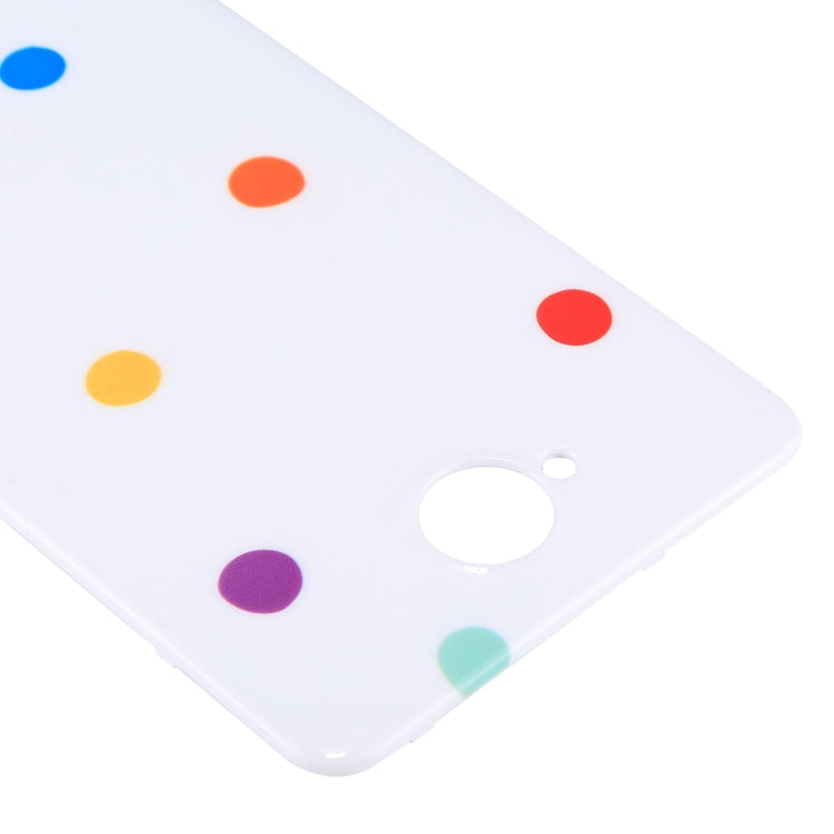 For Microsoft Lumia 650 Colorful PC Material Battery Back Cover with NFC Sticker