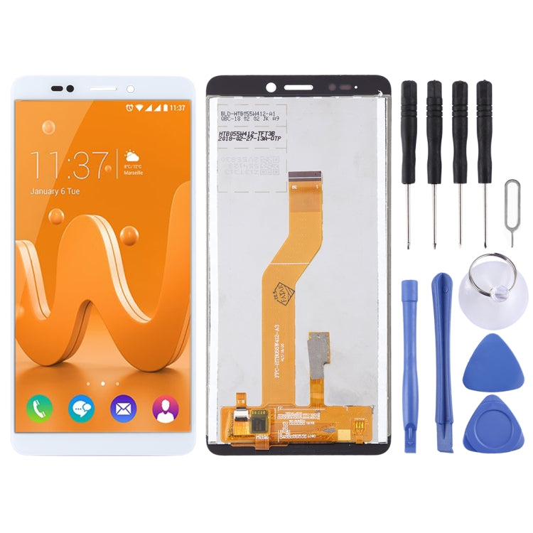 TFT LCD Screen for Wiko Jerry 3 with Digitizer Full Assembly (White)