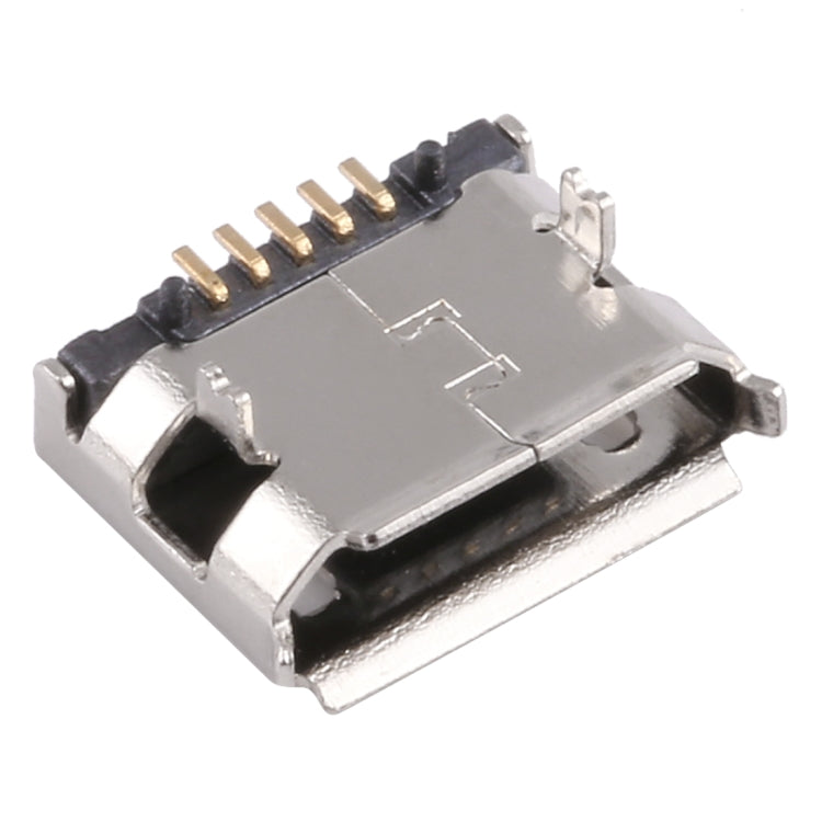 50 PCS Micro USB 5P/F Fixation Pin 5.9 Belt, Electroplated and Coated with Tin Film, H Type