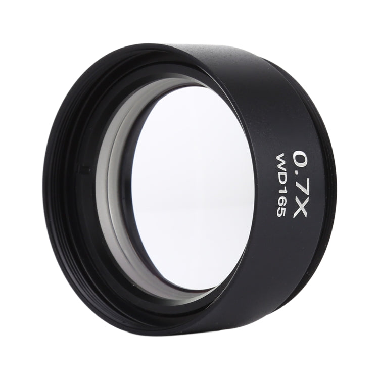 Stereo Microscopes Auxiliary Objective Lens Barlow Lens Magnifier 0.7X WD165