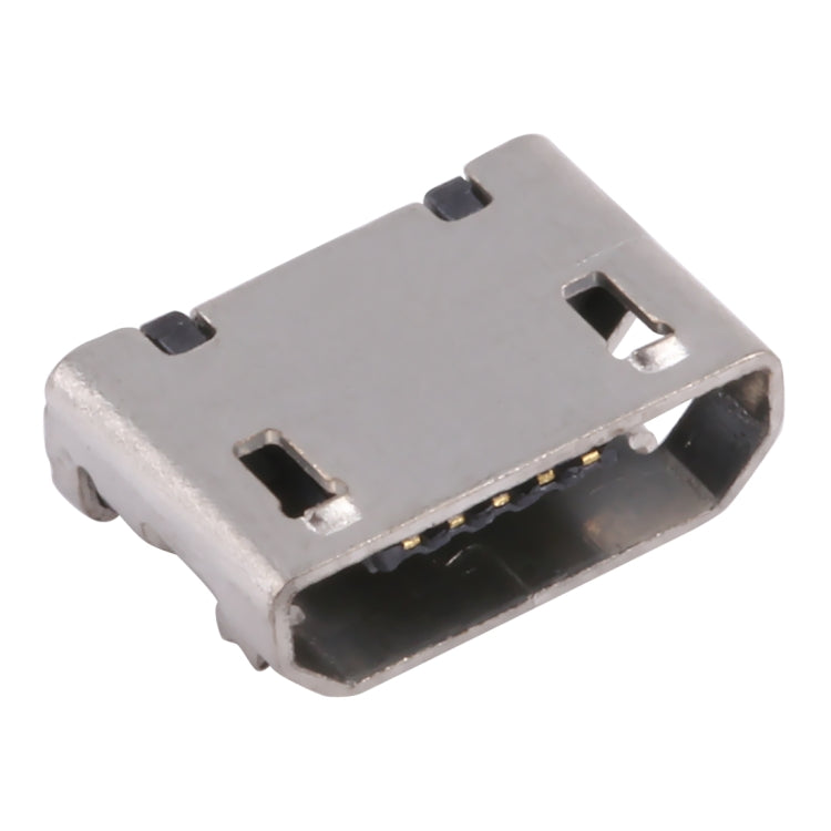 50 PCS Micro USB 5P/F Fixed Foot 5.9 with Positioning Column, without Crimping, J Type