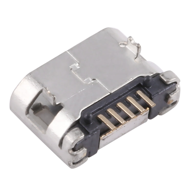 50 PCS Micro USB 5P/F Fixed Foot 5.9 with Positioning Column, without Crimping, J Type