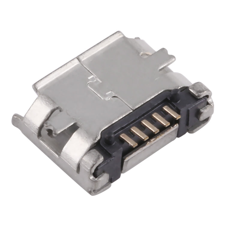 50 PCS Micro USB 5P/F Fixed Foot 5.9 with Positioning Column & Crimping, J Type