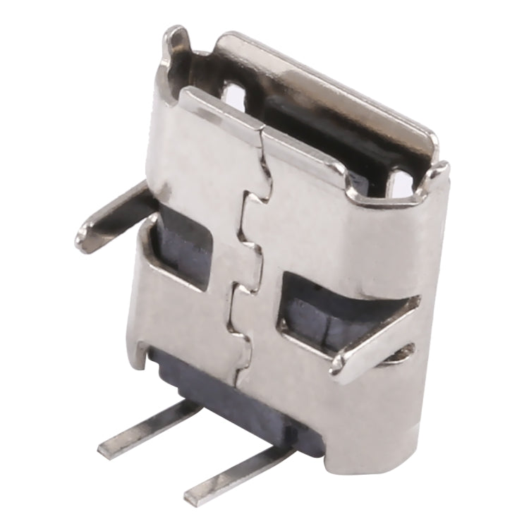 50 PCS Micro USB 2P/F 90 Degrees Socket Connector, H Type