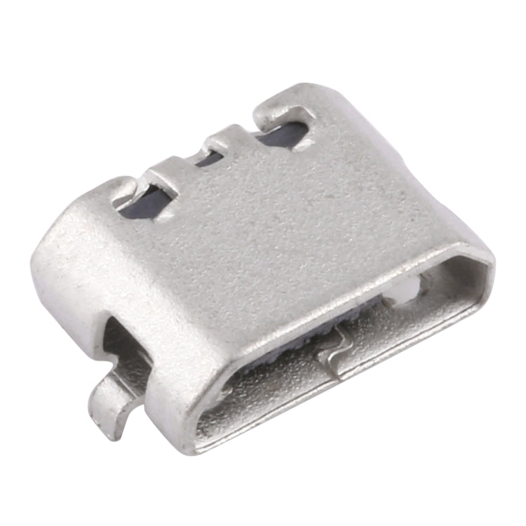 50 PCS Micro USB 5P/F Connector Fixed Foot for Opposite without Crimping