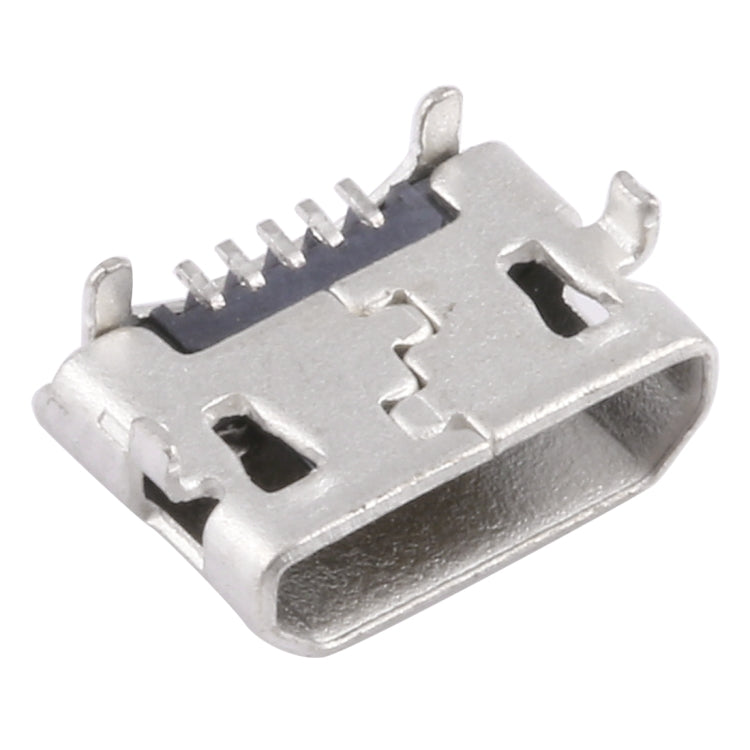 50 PCS Micro USB 5P/F Connector Fixed Foot for Opposite without Crimping