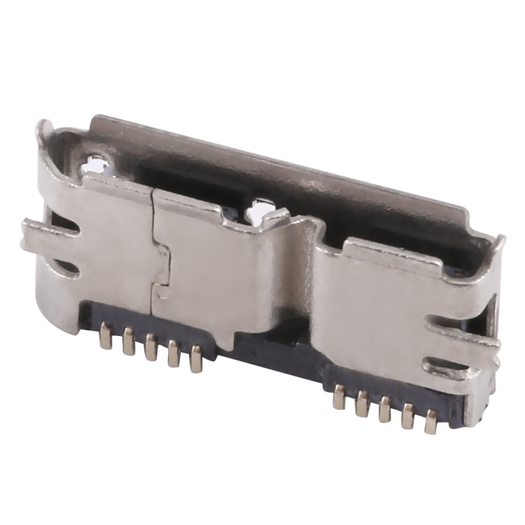 50 PCS Micro USB 3.0 10P/F Fixed Foot Full Patch with H Band Edge