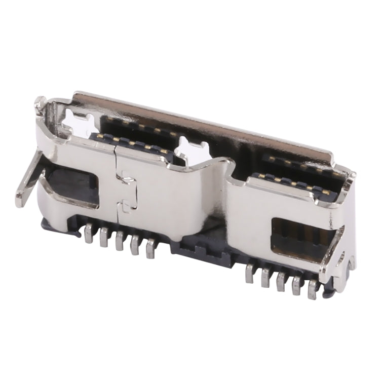 50 PCS Micro USB 3.0 Connector 10P/F Fixation Pin Foot 12.55, H Type