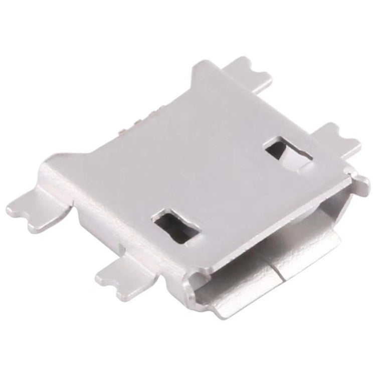 50 PCS Micro USB 5P/F SMT Heavy Plate Fixed Foot 1.27 with Crimping, H Type
