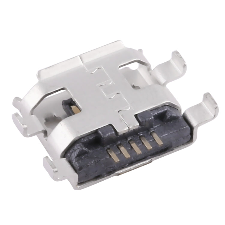 50 PCS Micro USB 5P/F Heavy Plate Fixed Foot 1.17 without Crimping, H Type
