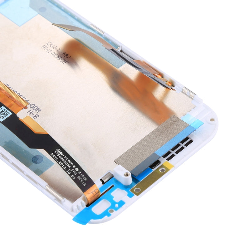 TFT LCD Screen for HTC One M8 Dual SIM Digitizer Full Assembly with Frame (White)