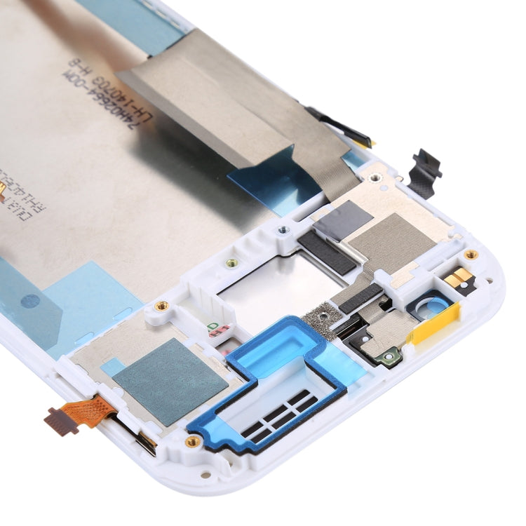 TFT LCD Screen for HTC One M8 Dual SIM Digitizer Full Assembly with Frame (White)