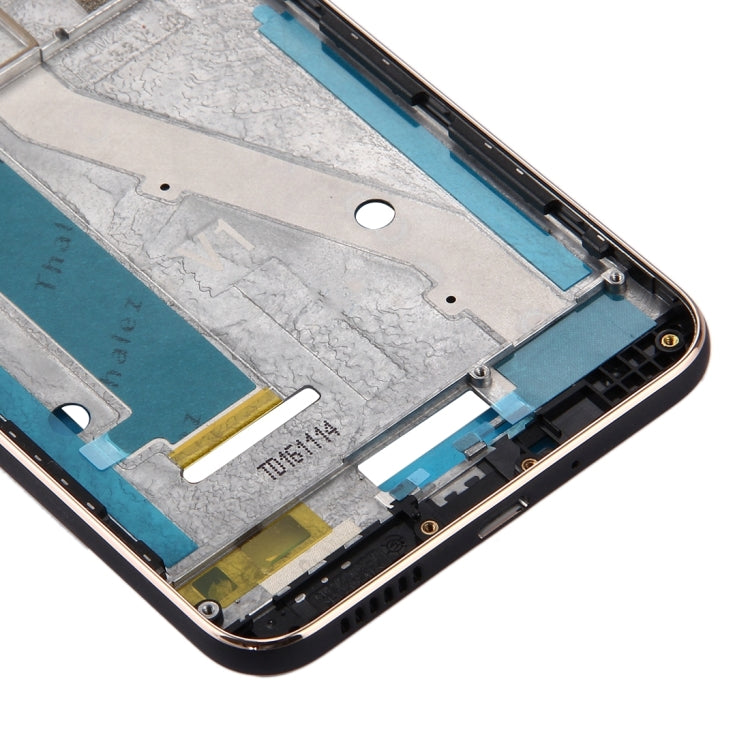Front Housing LCD Frame Bezel Plate for HTC Desire 10 Pro(Black)