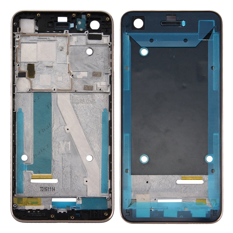 Front Housing LCD Frame Bezel Plate for HTC Desire 10 Pro(Black)