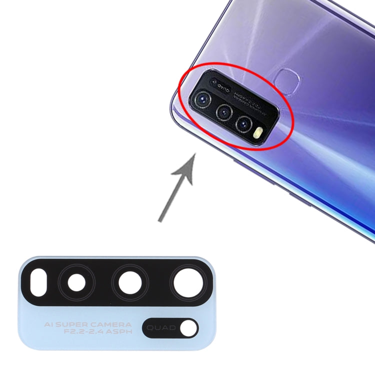 For Vivo Y50 1935, V1965A / Vivo Y30 1938 10pcs Back Camera Lens