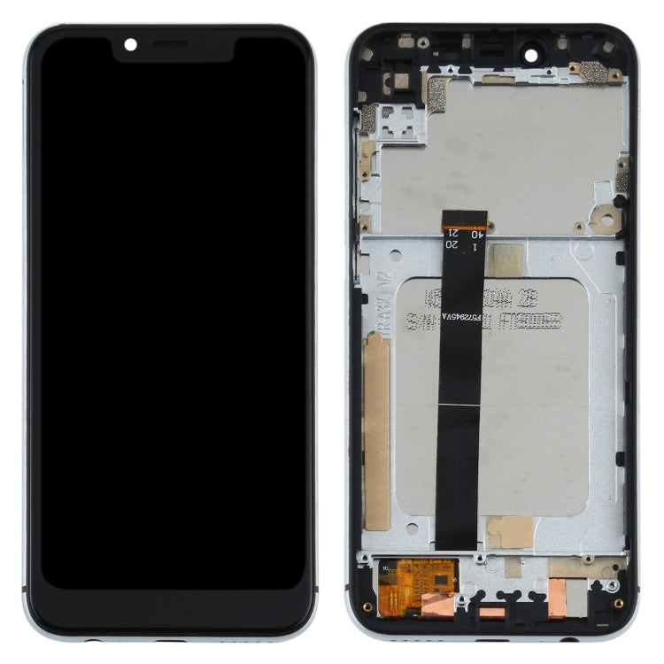 Original LCD Screen for Umidigi A3 Pro Digitizer Full Assembly With Frame (Silver)