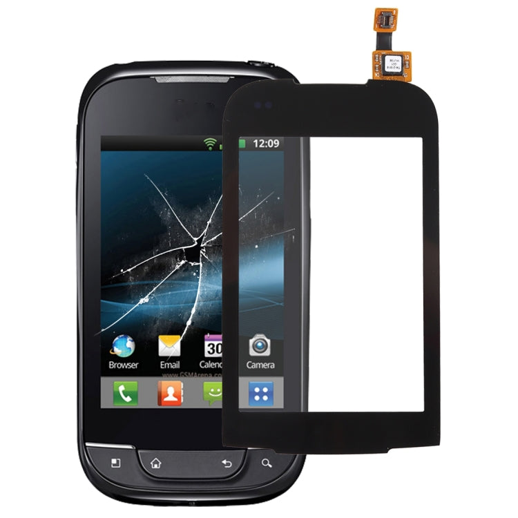 Touch Panel for LG Optimus Net P690(Black)