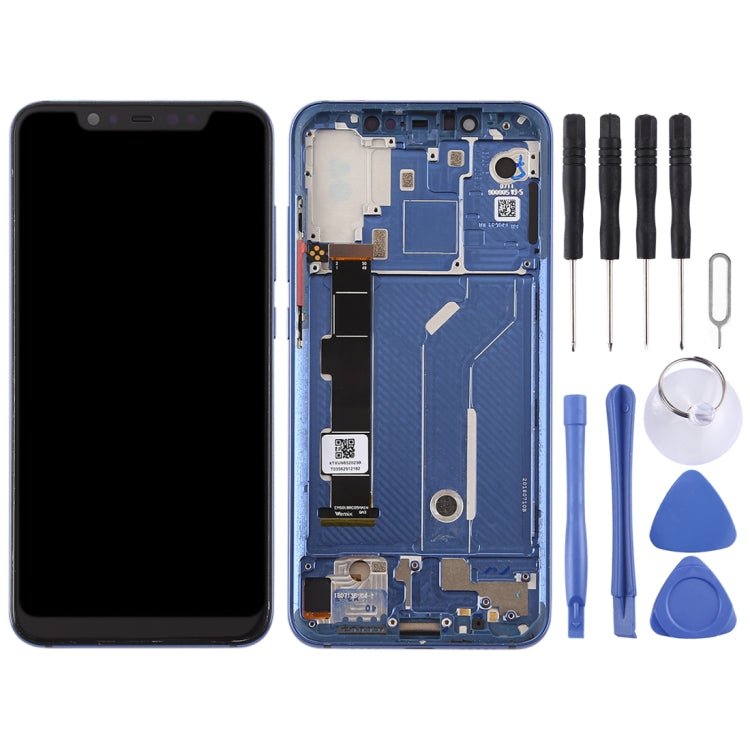 LCD Screen and Digitizer Full Assembly with Frame & Side Keys for Xiaomi Mi 8