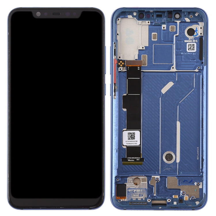 LCD Screen and Digitizer Full Assembly with Frame & Side Keys for Xiaomi Mi 8