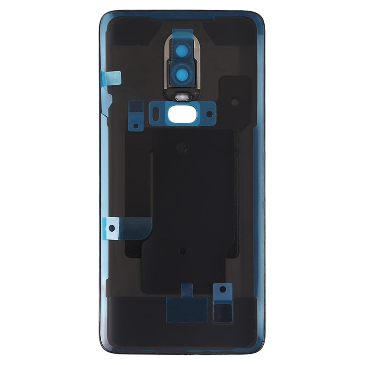 For OnePlus 6 Original Battery Back Cover with Camera Lens (Jet Black)
