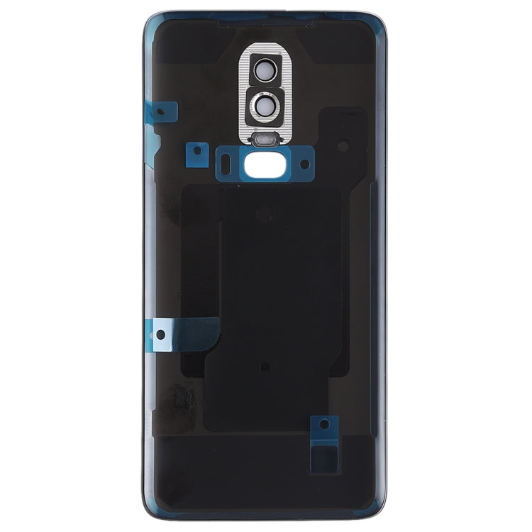 For OnePlus 6 Original Frosted Battery Back Cover with Camera Lens (Black)
