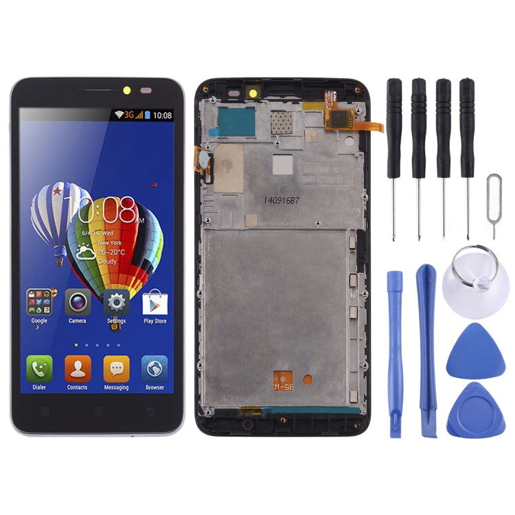 OEM LCD Screen for Lenovo A606 Digitizer Full Assembly with Frame