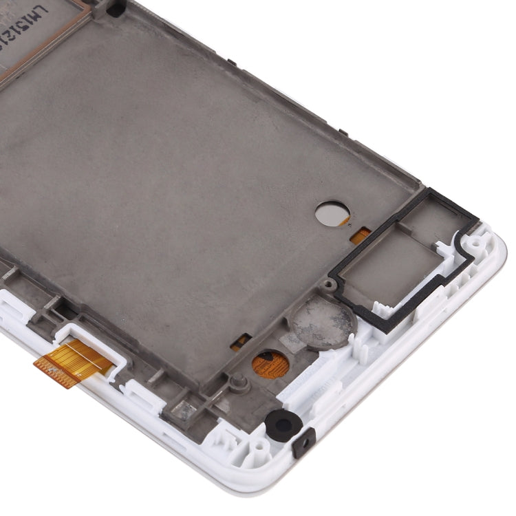 OEM LCD Screen for Lenovo A536 Digitizer Full Assembly with Frame (White)