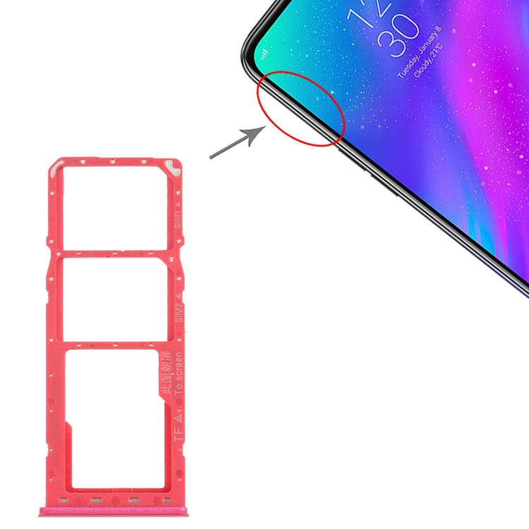 For OPPO Realme 3 SIM Card Tray + SIM Card Tray + Micro SD Card Tray