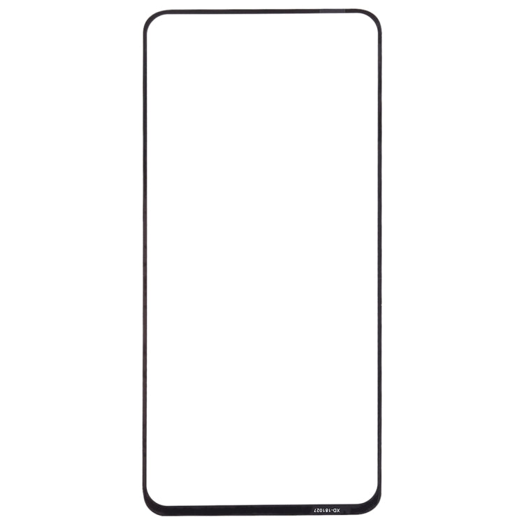 For OPPO Reno Front Screen Outer Glass Lens (Black)