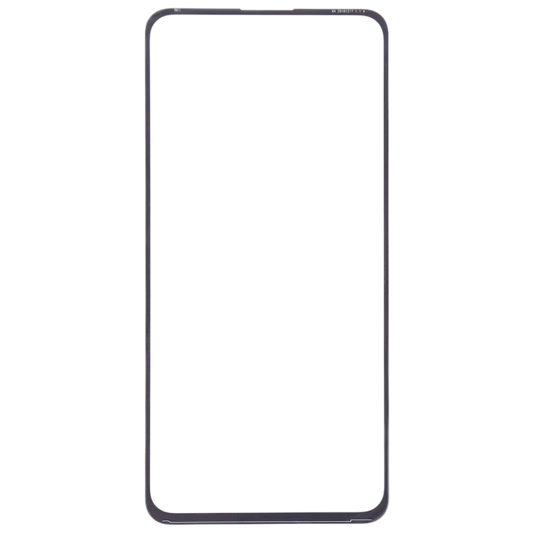 For Vivo X27 Front Screen Outer Glass Lens (Black)