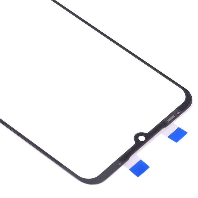 For Meizu Note 9 Front Screen Outer Glass Lens (Black)