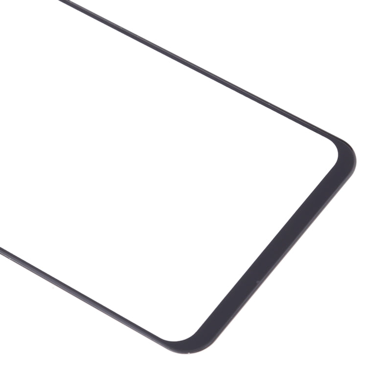 For Meizu Note 9 Front Screen Outer Glass Lens (Black)