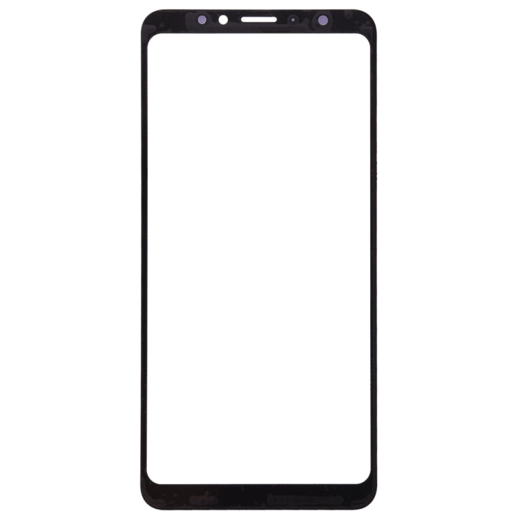 For Meizu V8 Front Screen Outer Glass Lens (Black)
