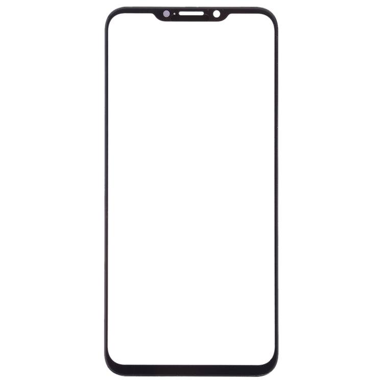 For Meizu X8 Front Screen Outer Glass Lens (Black)
