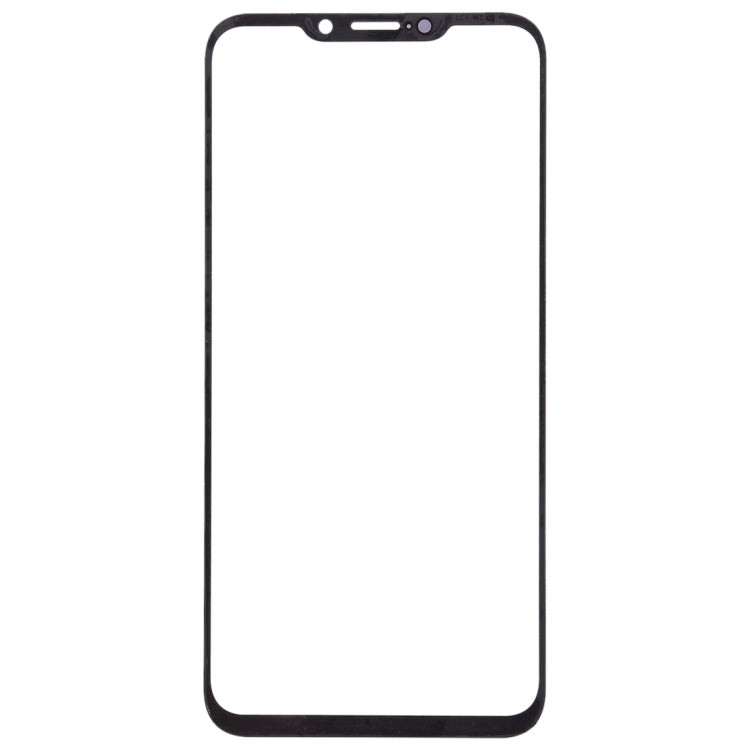 For Meizu X8 Front Screen Outer Glass Lens (Black)