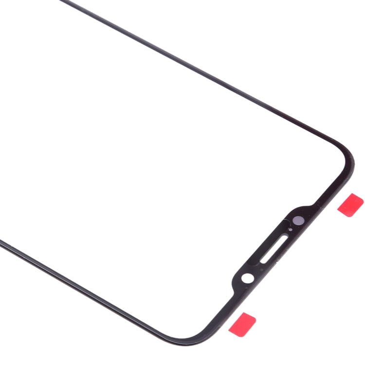 For Meizu X8 Front Screen Outer Glass Lens (Black)